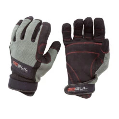 Gul Summer Full Finger Junior Segelhandschuh- Schwarz / Holzkohle