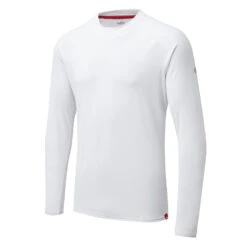 Gill Mens Uv Tec Rundhals-T-Shirt Mit Rundhalsausschnitt- Weiß -Bester Neoprenanzug Geschäft 2019 Gill UV Tec Long Sleeve Tee UV011 White 2