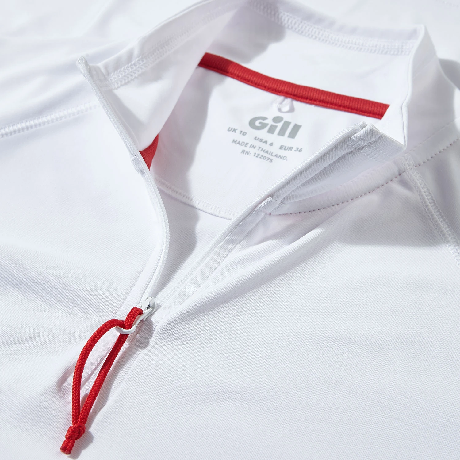 Gill Womens Uv Tec Langarmshirt Mit Reißverschluss- Weiß 6 Gill Womens Uv Tec Langarmshirt Mit Reißverschluss- Weiß – Bild 4