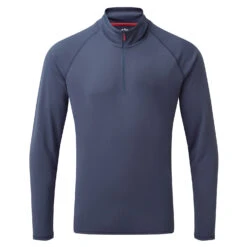 Gill Mens Uv Tec Langarmshirt Mit Reißverschluss - Ocean