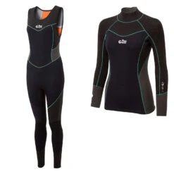 Gill Womens Zentherm Beiboot Neoprenanzug Kit - Schwarz - 5000 /