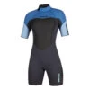 Mystic Womens Brand 3 / 2Mm Flatlock Shorty Neoprenanzug Mit Reißverschluss - Menthol Blue -Bester Neoprenanzug Geschäft 2020 Mystic Brand Womens Wetsuit 35400 200084 427 01