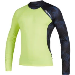 Mystic Crossfire Longsleeve Rash Weste- Navy / Lime