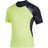 Mystic Crossfire Shortsleeve Rash Weste- Navy / Lime
