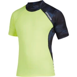 Mystic Crossfire Shortsleeve Rash Weste- Navy / Lime