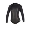 Mystic Womens Diva 2 / 2Mm Back-Zip Longarm Super Shorty - Schwarz -Bester Neoprenanzug Geschäft 2020 Mystic Diva Wetsuit 35400 200078 900 01