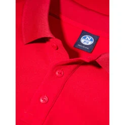 North Sails Schnelltrocknendes Tactel Polo - Rot -Bester Neoprenanzug Geschäft 2020 North Sails Polo Shirt 27M102 0070 det1