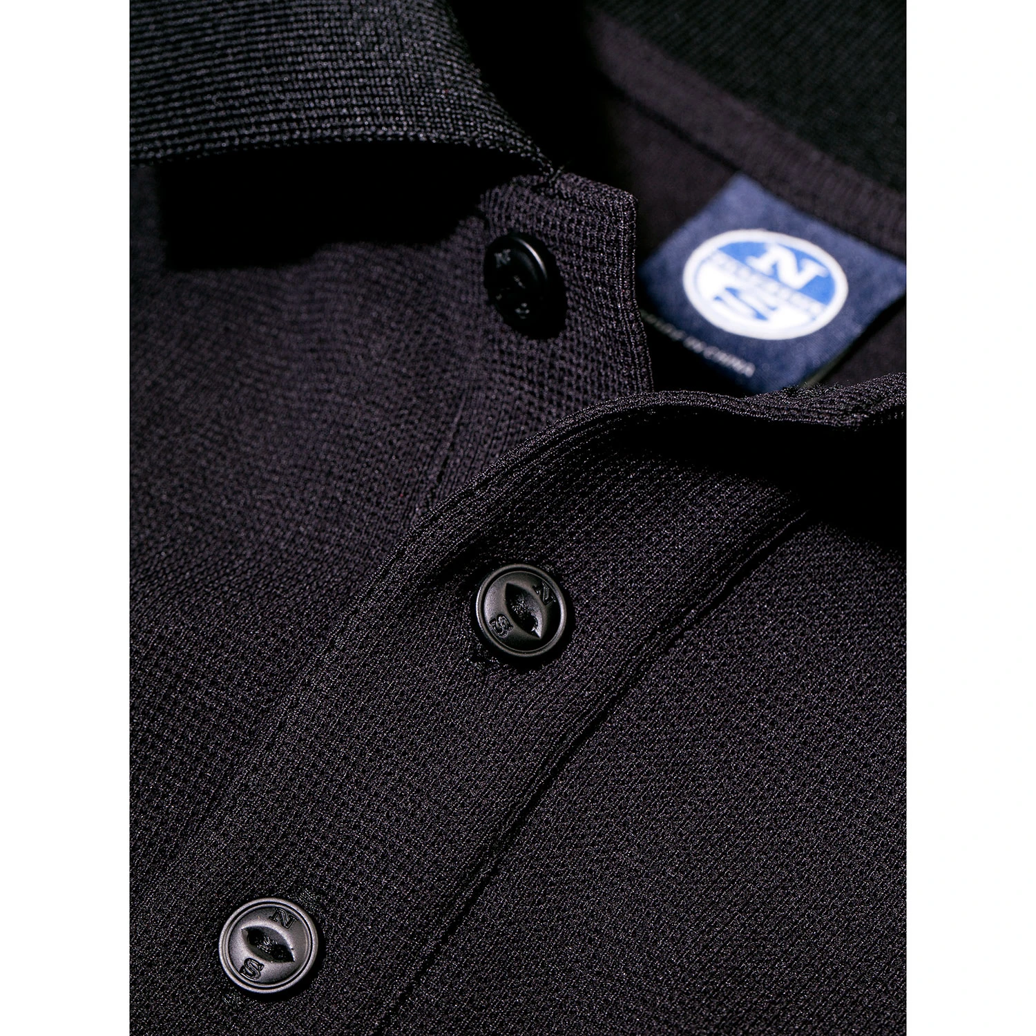 North Sails Schnelltrocknendes Tactel Polo - Schwarz 7 North Sails Schnelltrocknendes Tactel Polo - Schwarz – Bild 5