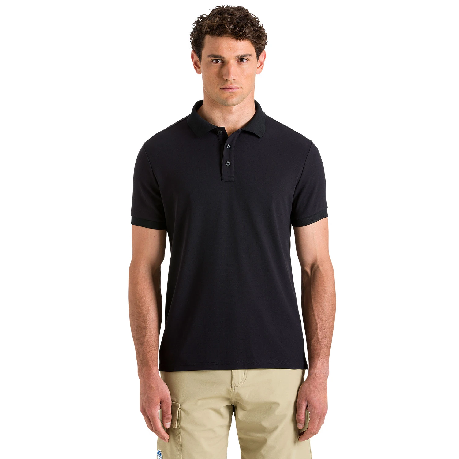 North Sails Schnelltrocknendes Tactel Polo - Schwarz 4 North Sails Schnelltrocknendes Tactel Polo - Schwarz – Bild 2