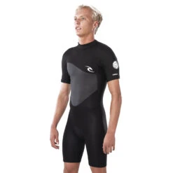 Rip Curl Omega 1,5 Mm Shorty Neoprenanzug Mit Reißverschluss- Schwarz -Bester Neoprenanzug Geschäft 2020 Rip Curl Omega 1.5mm Shorty Wetsuit WSP8CM 0090 3