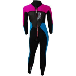 Sola Girls Storm 3 / 2Mm Fullsuit Neoprenanzug- Türkis / Magenta -Bester Neoprenanzug Geschäft 2020 Sola Girls Storm 32 Wetsuit A1713 TURQ Back