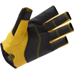 Gill Pro Kurzfingersegelhandschuhe- Schwarz -Bester Neoprenanzug Geschäft 2021 Gill Pro Short Finger Sailing Gloves 7443 BLACK 2