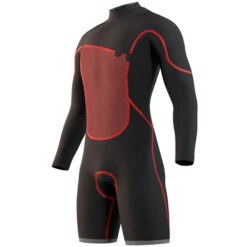 Mystic The One 3 / 2Mm Reißverschlussfreier Longarm Shorty Neoprenanzug- Schwarz -Bester Neoprenanzug Geschäft 2021 Mystic The One Longarm Shorty Wetsuit Black 210110 900 03