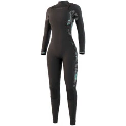Mystic Womens Dazzled 5 / 3Mm Neoprenanzug Mit Reißverschluss Vorne- Schwarz