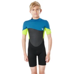 Rip Curl Junior Omega 1,5 Mm Shorty Neoprenanzug- Neon Lime -Bester Neoprenanzug Geschäft 2021 Rip Curl Junior Dawn Patrol Shorty Wetsuit Neon Lime WSPYFB 8915 3