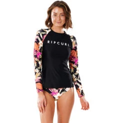 Rip Curl Damen Ls Uv Rash Top- Northshore -Bester Neoprenanzug Geschäft 2021 Rip Curl Womens LS UV Rash Top Northshore WLY3SW 0090 3