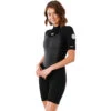 Rip Curl Damen Omega 1.5Mm Shorty Neoprenanzug- Schwarz -Bester Neoprenanzug Geschäft 2021 Rip Curl Womens Omega Shorty Wetsuit Black WSP9QW 0090 1