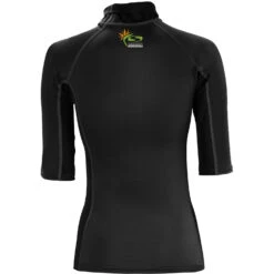 Sola Damen Kurzarm-Hautausschlagweste- Schwarz -Bester Neoprenanzug Geschäft 2021 Sola Ladies Rashguard LADIES back blk