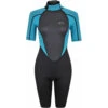 Typhoon Womens Storm3 3 / 2Mm Shorty Neoprenanzug- Aqua -Bester Neoprenanzug Geschäft 2021 Typhoon Storm3 Womens Shorty Wetsuit Aqua 250895 1