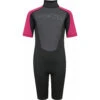 Typhoon Swarm3 Girls 3 / 2Mm Shorty Neoprenanzug - Schwarz / Pink -Bester Neoprenanzug Geschäft 2021 Typhoon Swarm Shorty Wetsuit 250993 SWARM3 SHORTY YTH black pink 1