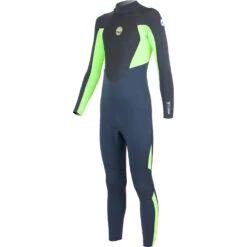 Alder Junior Stealth 5/4/3Mm Bz Fullsuit Neoprenanzug- Graphite / Lime