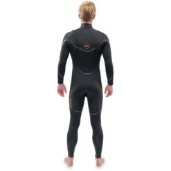 Dakine Mission 4/3Mm Chest-Zip Fullsuit Neoprenanzug- Schwarz -Bester Neoprenanzug Geschäft 2022 Dakine Mens Cyclone ChestZip FullSuit 43mm Wetsuit Black DK22M43CZ 3