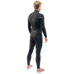 Dakine Mission 4/3Mm Chest-Zip Fullsuit Neoprenanzug- Schwarz -Bester Neoprenanzug Geschäft 2022 Dakine Mens Cyclone ChestZip FullSuit 43mm Wetsuit Black DK22M43CZ 4