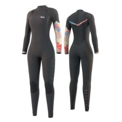 Mystic Damen Jayde 5/4Mm Chest-Zip Fullsuit Neoprenanzug- Grau -Bester Neoprenanzug Geschäft 2022 Mystic Jayde 54 Womens Chest Zip Wetsuit Grey