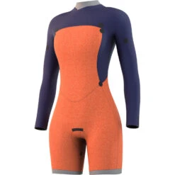 Mystic Womens Dazzled 3/2 Longarm Shorty Neoprenanzug- Schwarz -Bester Neoprenanzug Geschäft 2022 Mystic Womens Dazzled Longarm Shorty Black 35000.220095 900 03