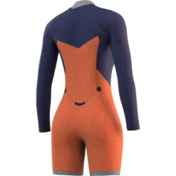 Mystic Womens Dazzled 3/2 Longarm Shorty Neoprenanzug- Schwarz -Bester Neoprenanzug Geschäft 2022 Mystic Womens Dazzled Longarm Shorty Black 35000.220095 900 04