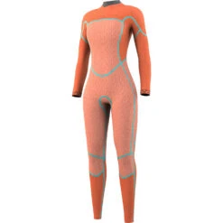 Mystic Womens Gem 5/4 Chest-Zip Neoprenanzug- Schwarz -Bester Neoprenanzug Geschäft 2022 Mystic Womens Gem 54 Wetsuit 35000.220086 900 03