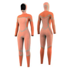 Mystic Womens Gem 6/4/3Mm Neoprenanzug Mit Kapuze- Schwarz -Bester Neoprenanzug Geschäft 2022 Mystic Womens Gem Hooded Wetsuit Black 2