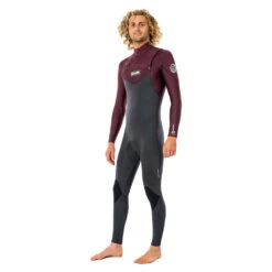 Rip Curl Dawn Patrol 5/3Mm Chest Zip Neoprenanzug- Wein -Bester Neoprenanzug Geschäft 2022 Rip Curl Dawn Patrol Chest Zip 53 Wetsuit Wine WSM9GM 0463 1