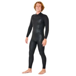 Rip Curl Freelite 3/2 Mm Neoprenanzug Mit Rückenreißverschluss - Schwarz -Bester Neoprenanzug Geschäft 2022 Rip Curl Freelite 32 Mens Wetsuit WF203M 0090 1