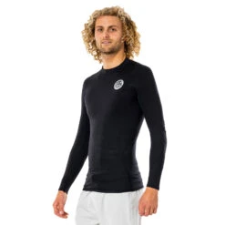 Rip Curl Thermo Long Sleeve Thermal Rash- Schwarz