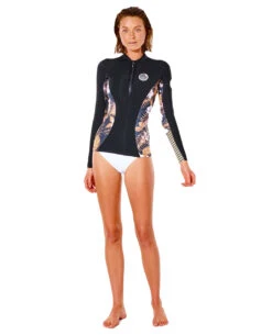 Rip Curl Damen G-Bomb 1Mm Neoprenanzugjacke- Schwarz/gold -Bester Neoprenanzug Geschäft 2022 Rip Curl Womens G Bomb Wetsuit Jacket 112WWJ 5040 4