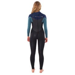 Rip Curl Damen Omega 5/3Mm Back-Zip Neoprenanzug- Grün -Bester Neoprenanzug Geschäft 2022 Rip Curl Womens Omega Chest Zip 53 Wetsuit Green 3