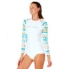 Rip Curl Womens Summer Breeze Ls Uv Rash Top- Weiß