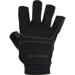 Typhoon Junior Colwyn Half Finger Segelhandschuhe- Schwarz -Bester Neoprenanzug Geschäft 2022 Typhoon Colwyn Half Finger Sailing Gloves 3102611 1