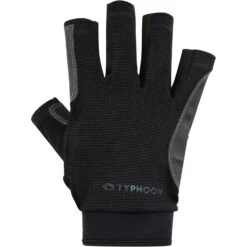Typhoon Junior Raceline 2.0 Half Finger Segelhandschuhe- Schwarz -Bester Neoprenanzug Geschäft 2022 Typhoon Towyn Half Finger Sailing Gloves 310251 1