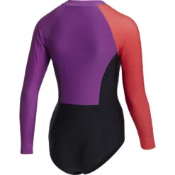 Mystic Damen Jayde Langarm-Badeanzug Rashvest - Sonnenuntergang -Bester Neoprenanzug Geschäft 2023 Mystic Jade Long Sleeve Swimsuit 230160 513 02