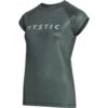 Mystic Womens Star Kurzarm-Rashvest - Dunkeloliv -Bester Neoprenanzug Geschäft 2023 Mystic Star Short Sleeve Rash Guard 230183 643 01