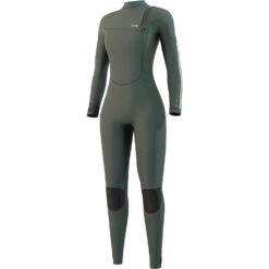 Mystic Womens The One 4/3 Gbs Zip-Free Neoprenanzug - Dunkeloliv