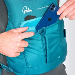 Palm Solo Vest Pfd / Schwimmhilfe - Jet Grey -Bester Neoprenanzug Geschäft 2023 Palm PFD Buoyancy Aid 13189 Solo Vest PFD Teal pocket detail