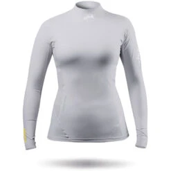 Zhik Womens Eco Spandex Rash Guard Langarm - Platinum