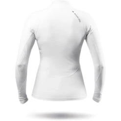 Zhik Womens Eco Spandex Rash Guard Langarm - Weiß -Bester Neoprenanzug Geschäft 2023 Zhik DTP 0063 W WHT Back
