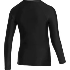 Mystic Damen Jayde Langarm Zip-Up Rashvest - Schwarz -Bester Neoprenanzug Geschäft 230161 900 02
