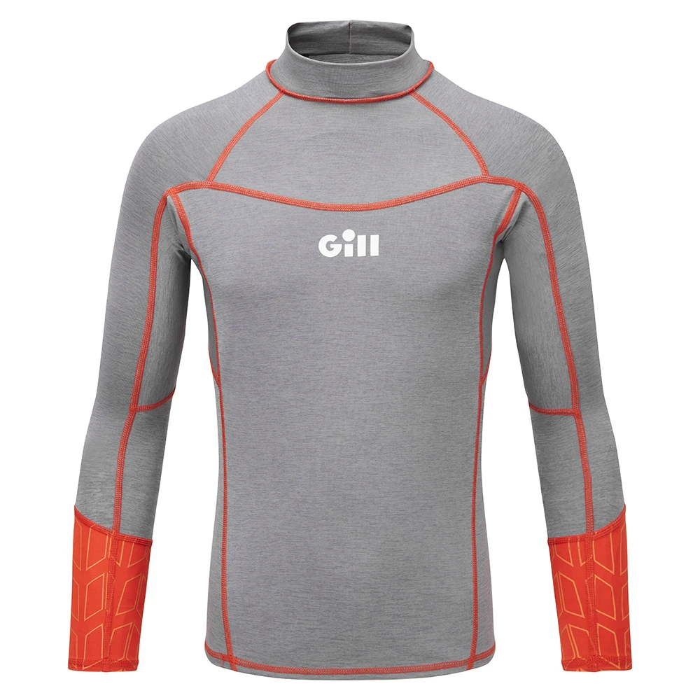 Gill Junior Eco Langarm Rash Vest- Grey Melange 3 Gill Junior Eco Langarm Rash Vest- Grey Melange