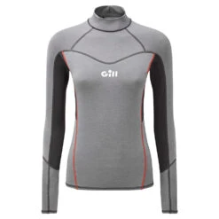 Gill Damen Eco Rash Vest Langarm - Grau