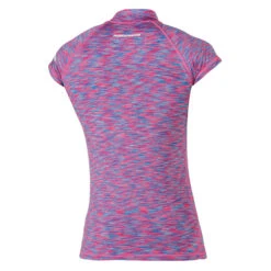 Magic Marine Womens Cube Kurzarm Rashvest- Blau / Pink Nahkampf -Bester Neoprenanzug Geschäft Magic Marine Cube Capsleeve Womens Rash Blue Pink Melee Back